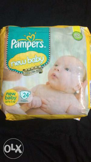 Pampers New Baby (24 Diapers). Qty - 1 pack.