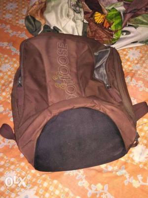 Pindi bags wale ka h (ludhiana) Brown And Black Backpack