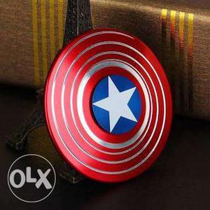 Red And Blue Captain American Fidget Spinner