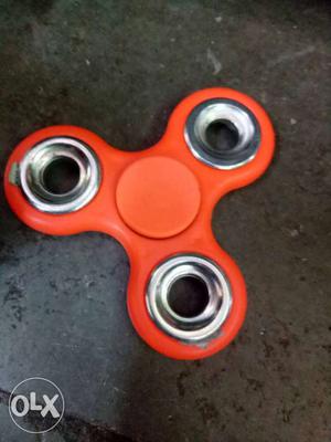 Red And Silver Fidget Spinner