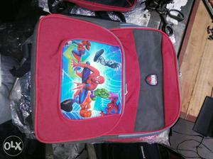 Red, Blue, And Black Spider-Man Backpack