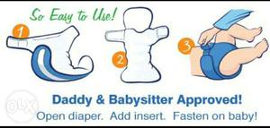Reusable cloth baby diapers. At cheapest direct