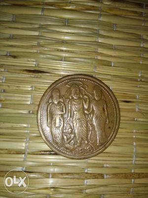 Round Copper Commemorative Coin