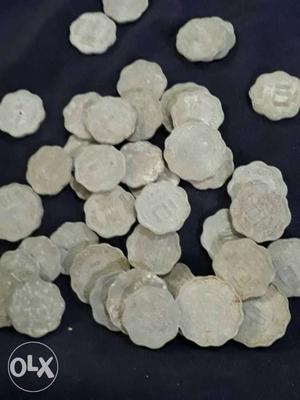 Silver Scalloped Coins Lot