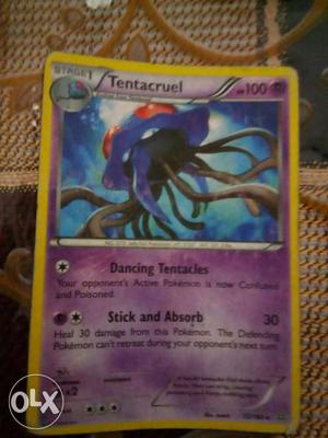 Tentacruel Pokemon Trading Card