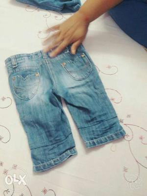 Toddler's Faded Blue Jeans