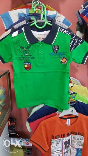 Toddler's Green Polo Shirt