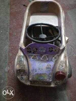Toddler's Pink And Purple Ride-on Car