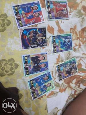 Total 10 cards including7 silver 3 plain cricket attax cards