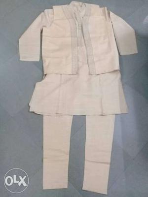 Urgent sell new kurta pajama set with jacket.