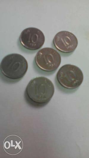 10 paisa coins... each for rupees 