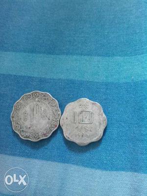 10 paisa old coin very antic...