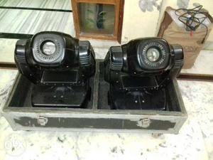 2 Moving Head Lights With Peti Box One Working One Not