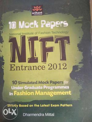 Arihant 10 Mock Papers Nift Entrance Textbook