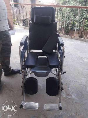 Black And Gray Metal Wheelchair