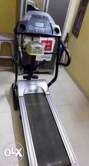 Black And Grey Treadmill Motorized automatic treadmill