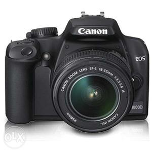 Black Canon EOS D DSLR Camera