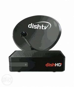 Black DishTV Satellite Dish