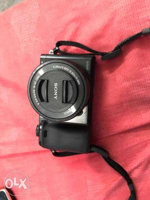 Black Sony SLR Camera