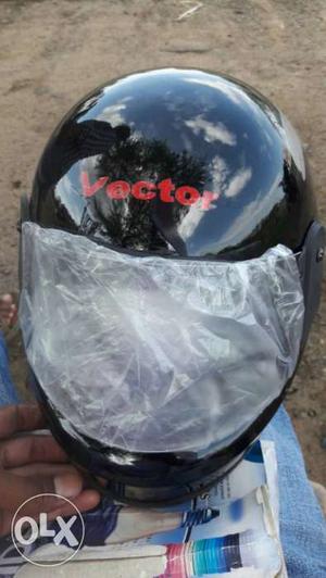 Black Vector Full Face Helmet