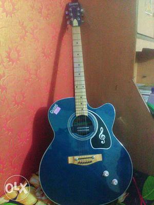 Blue Cut Away Acoustic Guitar