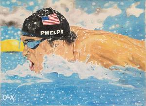 Color Sketch "Michael Phelps"