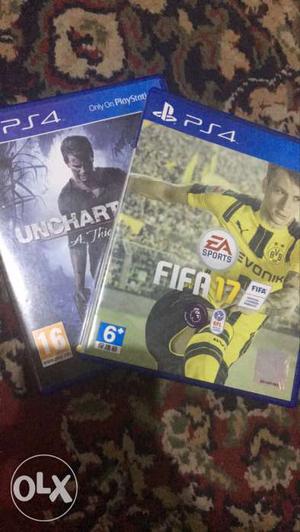Fifa 17 and Uncharted 4 for PS4