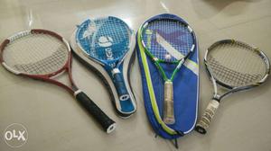 Four tennis rackets - Excellent condition