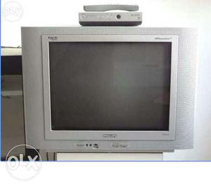 Gray Philips Widescreen CRT Television