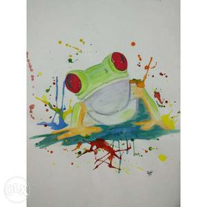 Green Frog Illustration