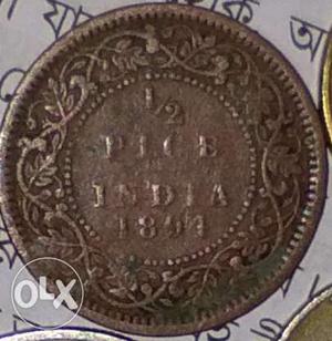  Half Indian Pice Coin