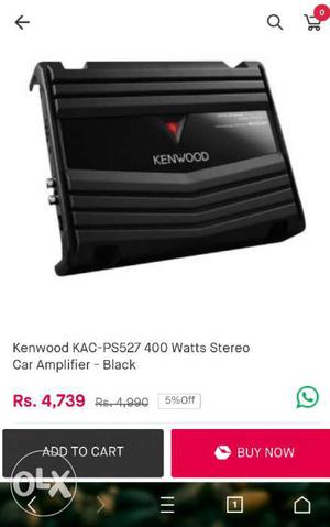 Kenwood KAC-PSw Stereo Car Amplifier Black S