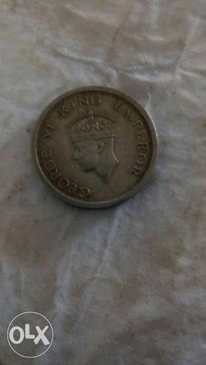 King Emperor George 6th British Indian Coin