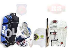 My cricket kit with GM bat