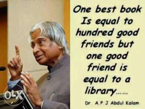 One Best Book Is Equal To Hundred Good Friends Text