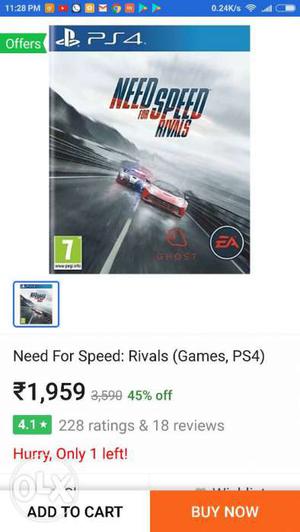 PS4 game NFS rivals