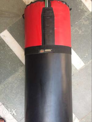 Red And Black Punching Bag