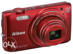 Red Nikon Coolpix 20 megapixel wifi Digital Camera