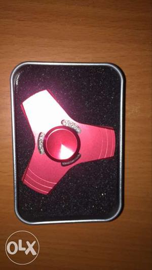 Red colour fidget spinner