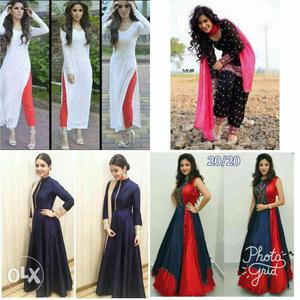 Set of 4 dress combo offer's for more collection ping me