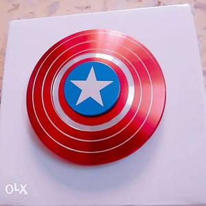 Shield Of Captain America Themed Hand Spinner