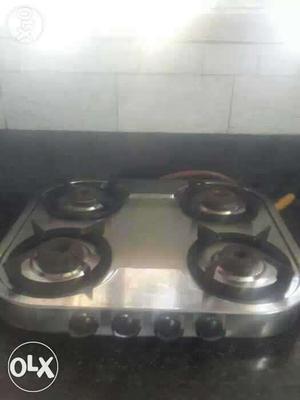Stainless Steel 4-burner Gas Stove