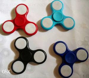 Teal,red,black And Blue Hand led Spinners