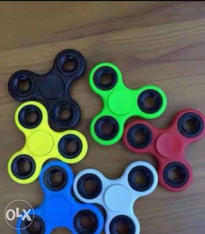 White, Red, Green, Black, Yellow, And Blue Fidget