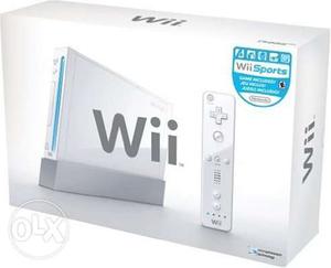 White Wii Console 5 - 6 years old.