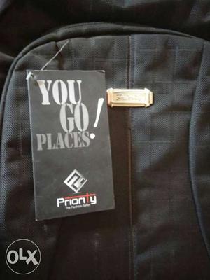 Black Priority Backpack