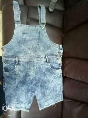 Blue Overall Shorts(ladies)