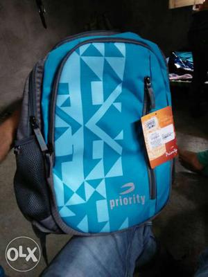 Blue Priority Backpack
