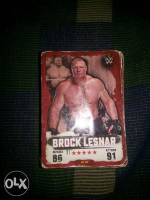 Brock Lesnar WWF Trading Card