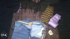 Combo (Wrangler 36 size jeans,Wrangler reversible jacket 42
